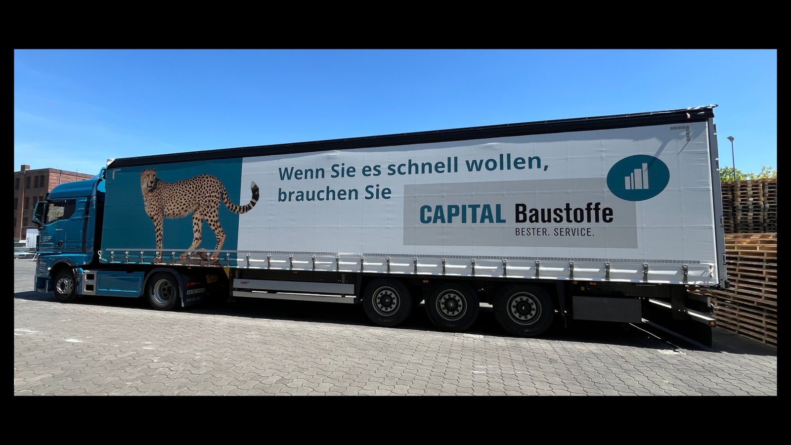 Capital Baustoffe Gepard-Truck